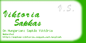 viktoria sapkas business card