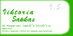 viktoria sapkas business card